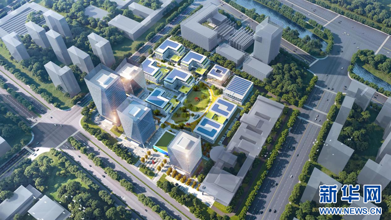 武汉经开区军山双智创新港开建-新华网